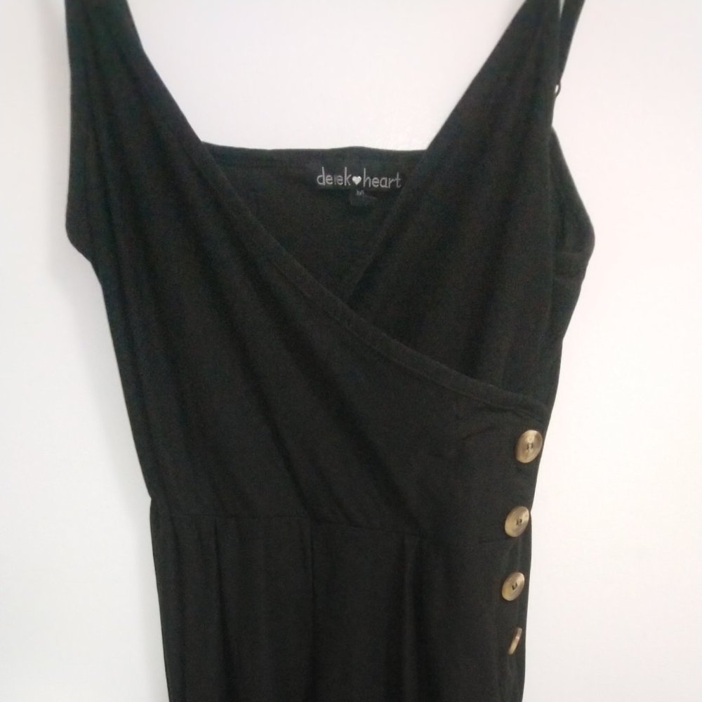 Derek Heart black sleeveless jumpsuit